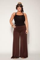 PALAZZO PANTS IN BROWN