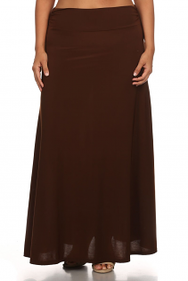 MAXI SKIRT IN BROWN
