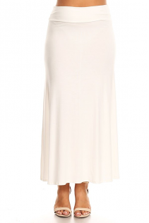 MAXI SKIRT IN IVORY